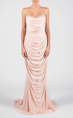 Hamel | Soft Pink Corset Long Dress