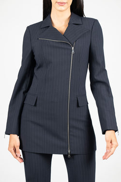 Vivetta | Pinstripe Dark Blue Blazer