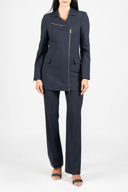 Vivetta | Pinstripe Dark Blue Blazer, alternative view