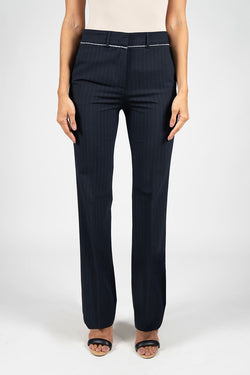 Vivetta | Pinstripe Dark Blue Trouser