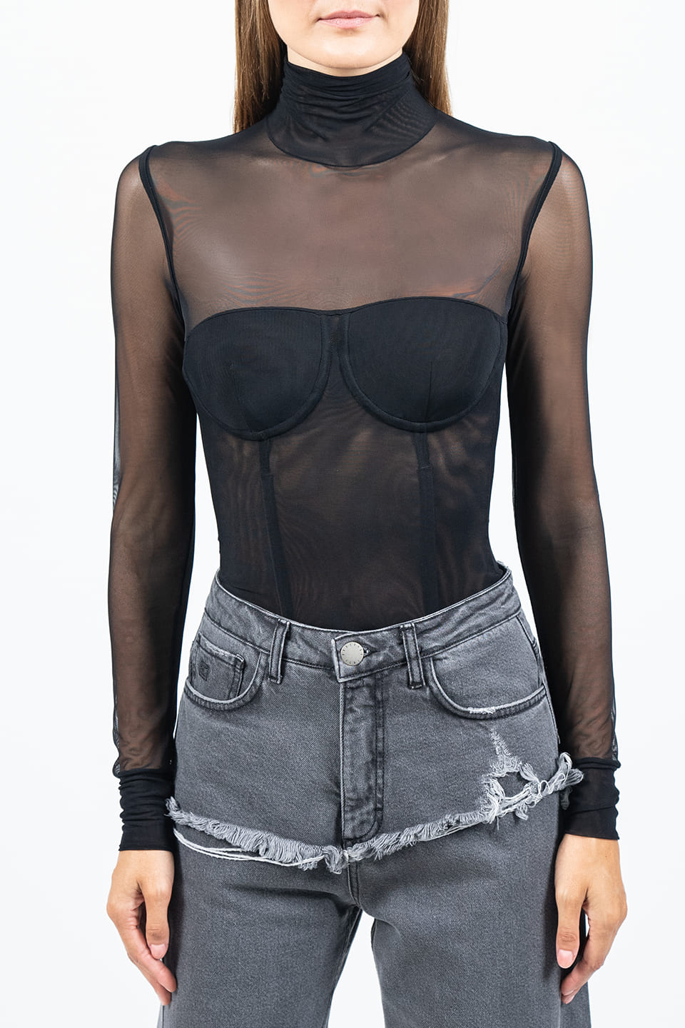 Shop online trendy Black Women long sleeve from Federica Tosi Fashion designer. Product gallery 1