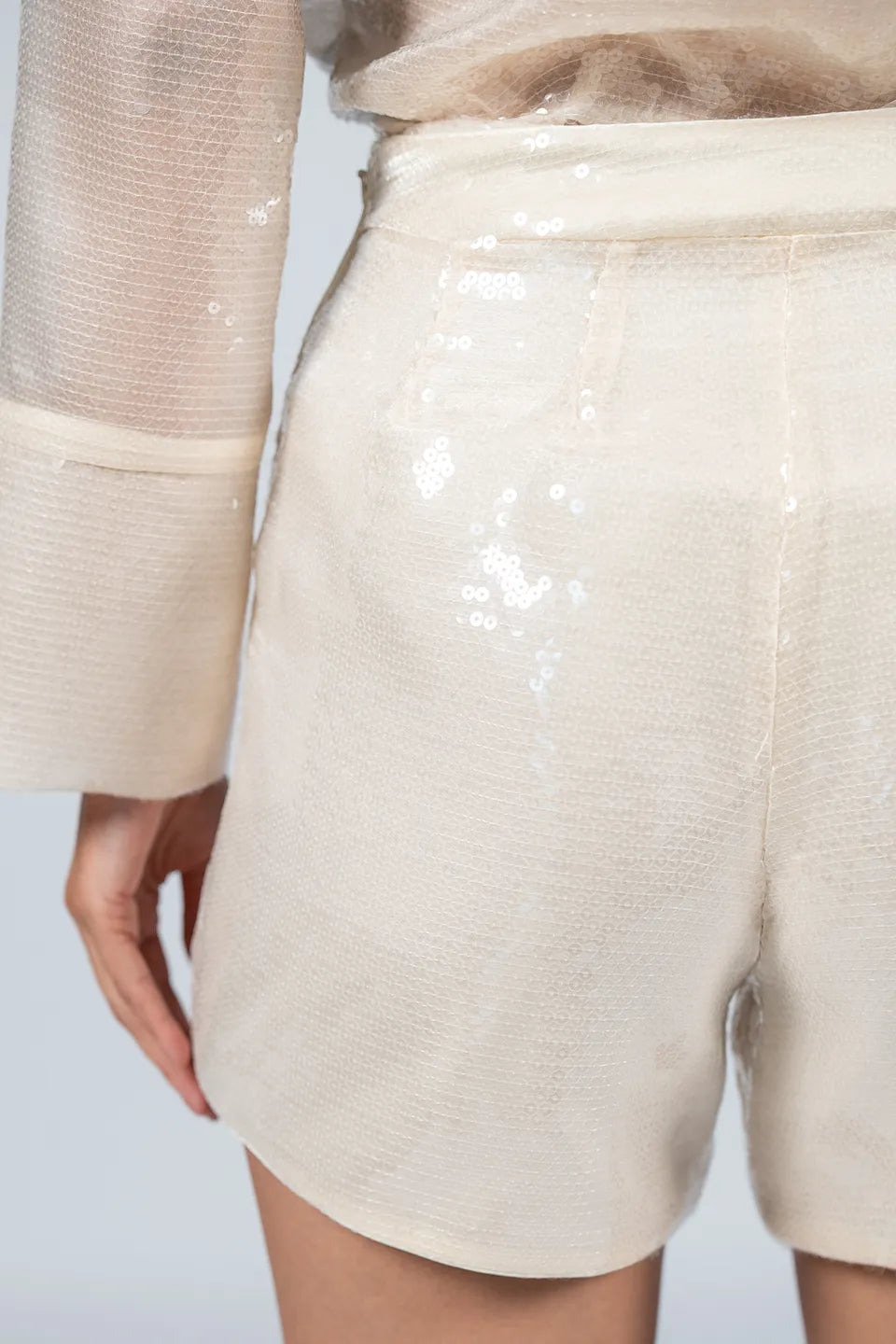 Designer Beige Women shorts, shop online with free delivery in UAE. Product gallery 6