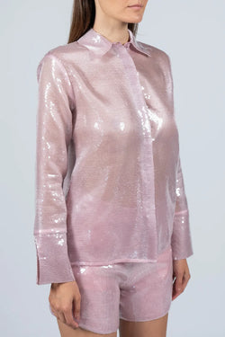 Federica Tosi | Sequined Blush Shirt, alternative view