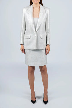 Federica Tosi | Silver Bouclé Jacket, alternative view