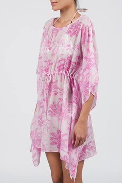 MC2 Saint Barth | Iria Pink Kaftan Dress, alternative view