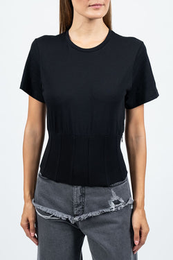 Federica Tosi | Black Cotton T-Shirt