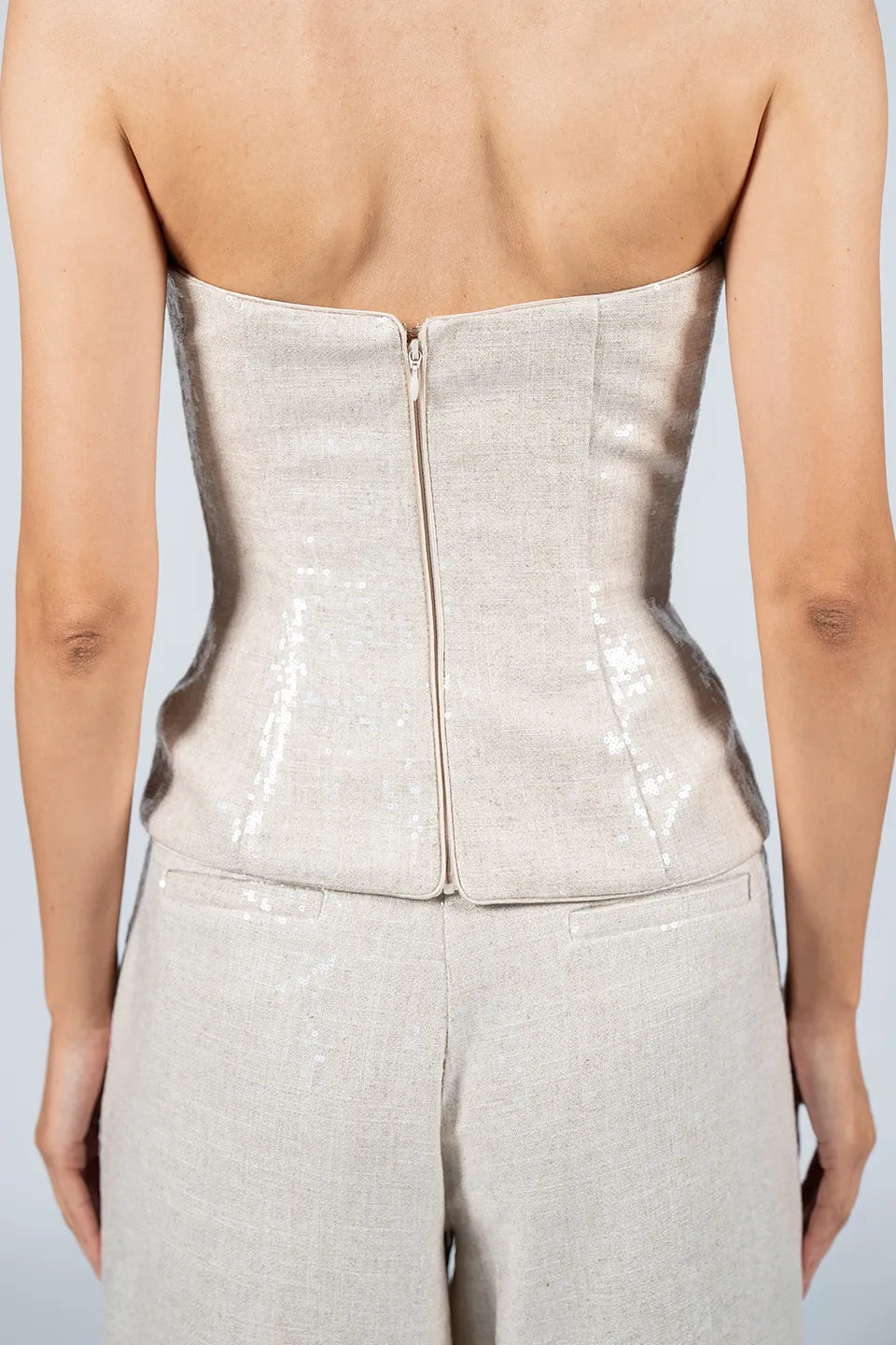 Designer Beige Women Top, shop online with free delivery in Dubai. Product gallery 3