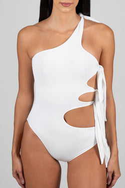 Lavishly Appointed | Zina White Swimsuit