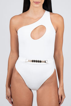 Lavishly Appointed | Eva White Swimsuit