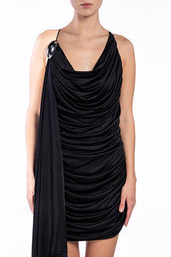 Giuseppe Di Morabito | Black Drape Dress, alternative view