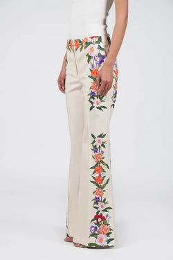 Borgo de Nor | Morgan Twill Cream Trouser, alternative view