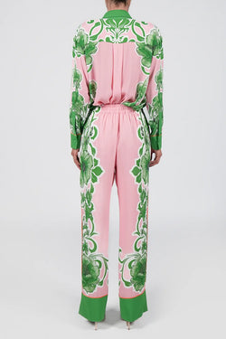 Borgo de Nor | Havana Crepe Trousers - Antigua green, alternative view