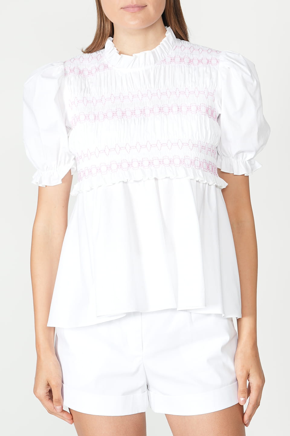 Shop online trendy White Women short sleeve from Vivetta Fashion designer. Product gallery 1