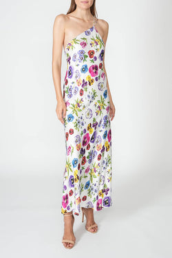 Vivetta | Printed Satin Dress White