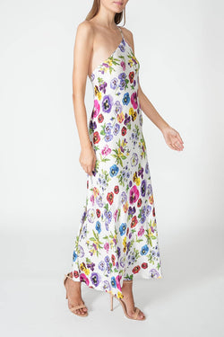 Vivetta | Printed Satin Dress White, alternative view