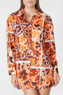 Vivetta | Linen Shirt Orange/Brown