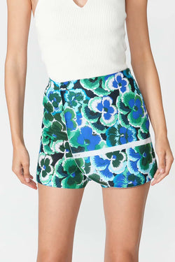Vivetta | Linen Shorts Blue/Green
