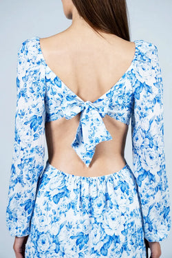 MC2 Saint Barth | Jara Linen Blue Mini Dress, alternative view