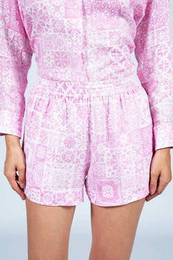 MC2 Saint Barth | Meave Linen Pink Shorts