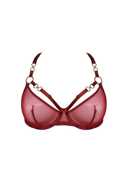 Bordelle | Kleio Balconette Wire Bra Burnt Red