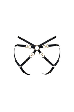 Bordelle | Kleio Open Back Brief Black, alternative view