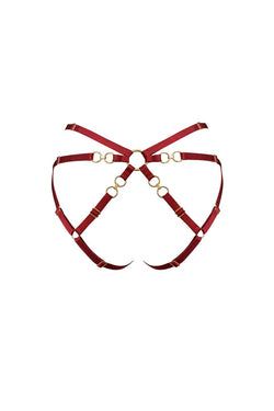 Bordelle | Kleio Open Back Brief Burnt Red, alternative view