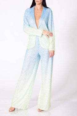 Aquarel Studio | Terra Pants - Blue Green color, alternative view