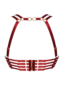 Bordelle | Cymatic Plunge Wire Bra Burnt Red, alternative view