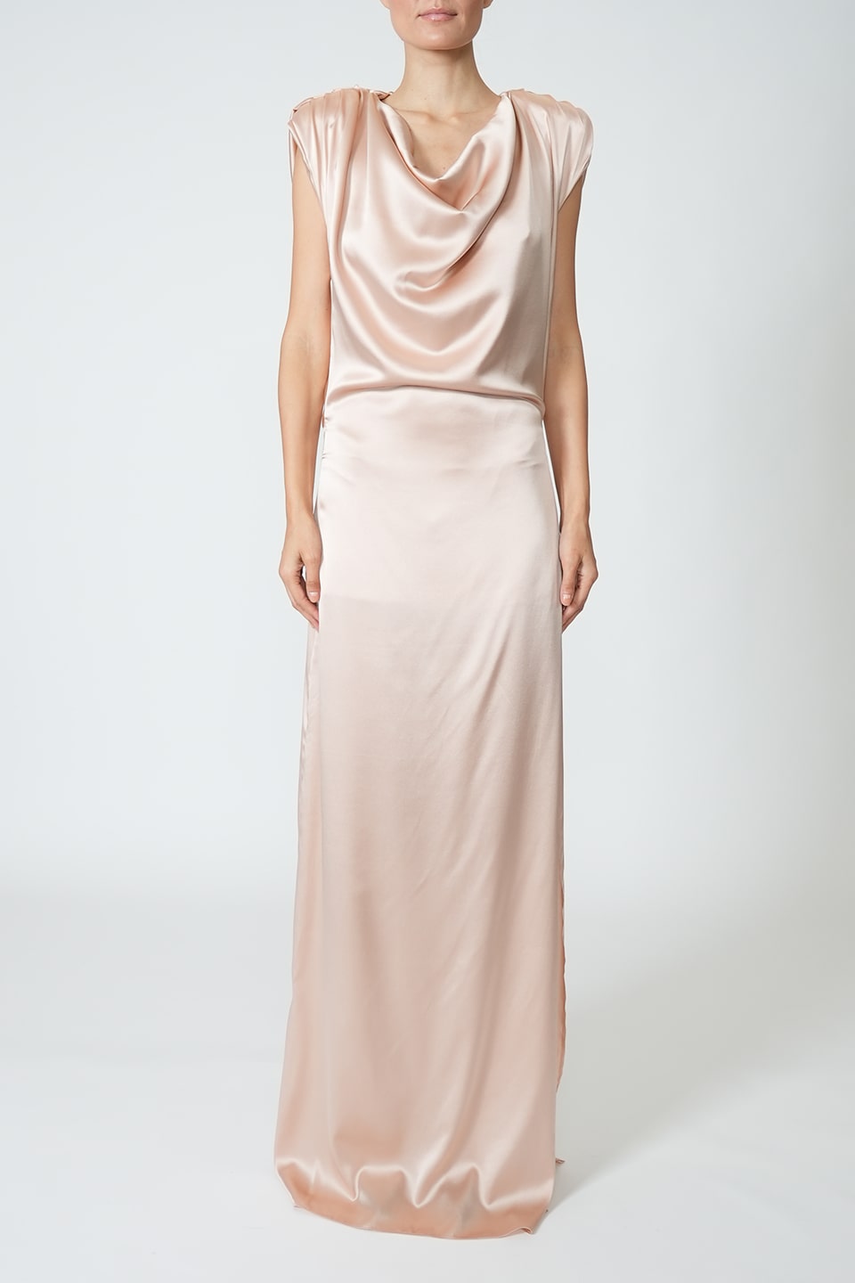 Elegant dress blush for special occasions. Shop online with free delivery in Dubai luxury brand dress. Product gallery 1