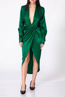 Aquarel Studio | Hemera Dress - Emerald Color