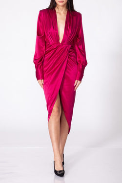 Aquarel Studio | Hemera Dress - Raspberry Color