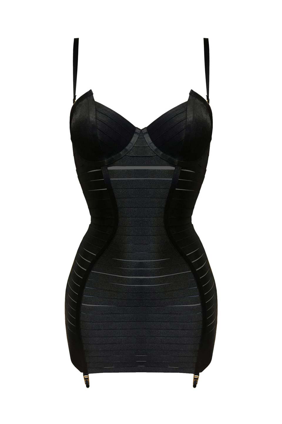 luxury brand lingerie in black color for online shopping in Dubai. Product gallery 1