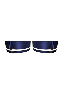 Bordelle | Onda Garters Navy Blue, alternative view