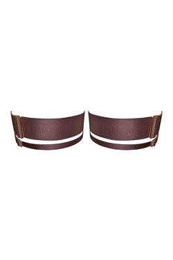 Bordelle | Onda Garters Plum, alternative view
