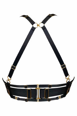 Bordelle | Onda Plunge Wire Bra Black, alternative view