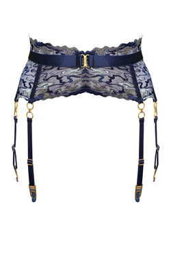 Bordelle | Onda Suspender Navy Blue