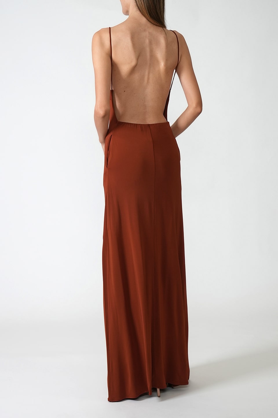 Designer Bronze Maxi dresses, shop online with free delivery in UAE. Product gallery 5