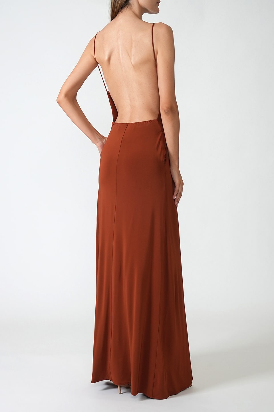 Designer Bronze Maxi dresses, shop online with free delivery in UAE. Product gallery 6