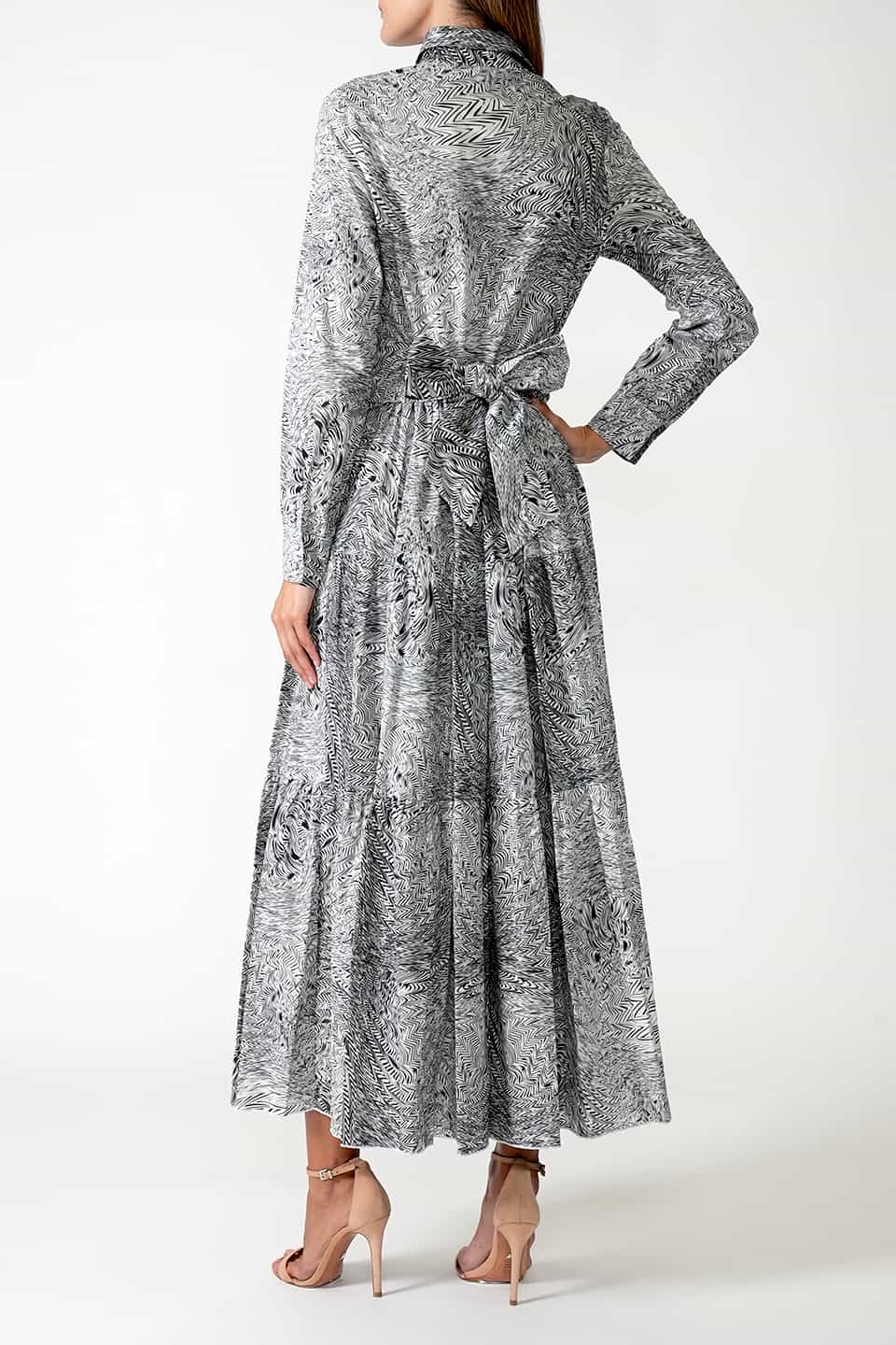 Designer Black/White Maxi dresses, shop online with free delivery in UAE. Product gallery 6