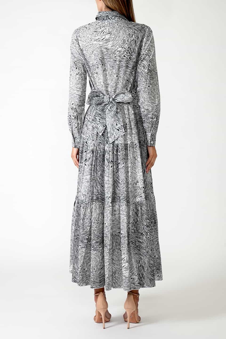 Designer Black/White Maxi dresses, shop online with free delivery in UAE. Product gallery 4