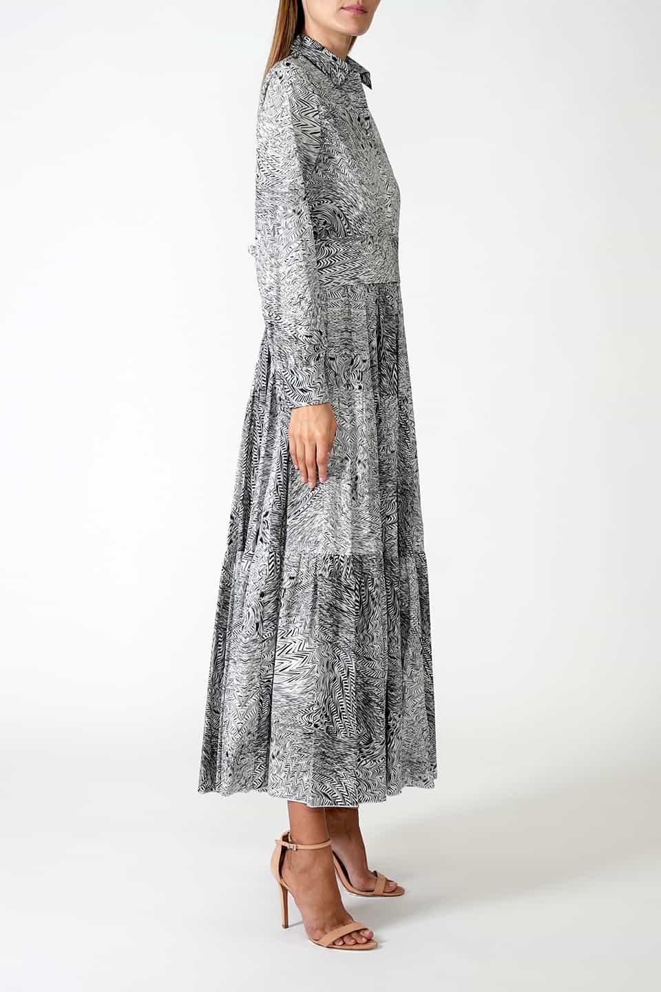 Designer Black/White Maxi dresses, shop online with free delivery in Dubai. Product gallery 3