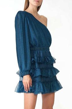 Kukhareva London | Lulu Dress Teal, alternative view