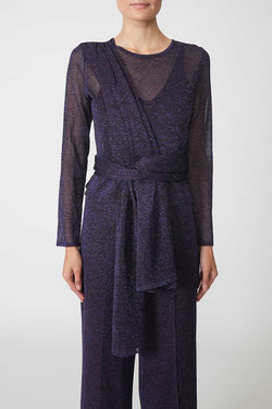 Kukhareva London | Silvia Top Deep Purple