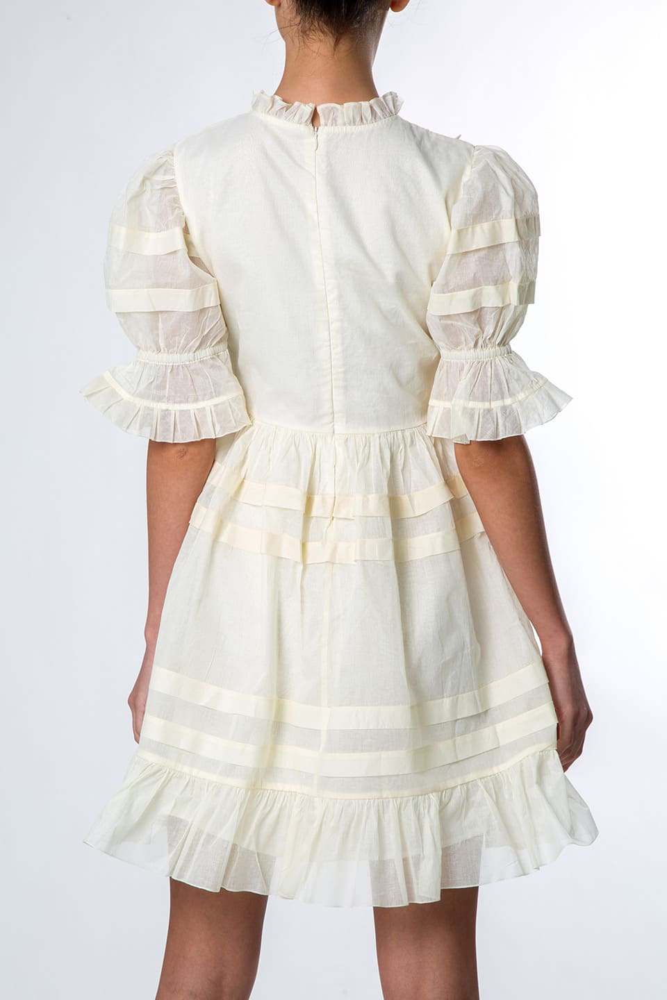Manoush religieuse babydoll dress chantilly back