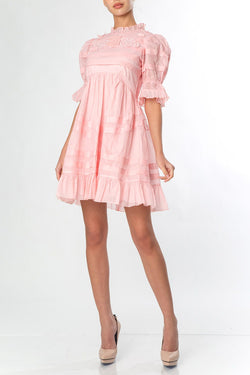 Manoush | Religieuse Babydoll Dress Rose