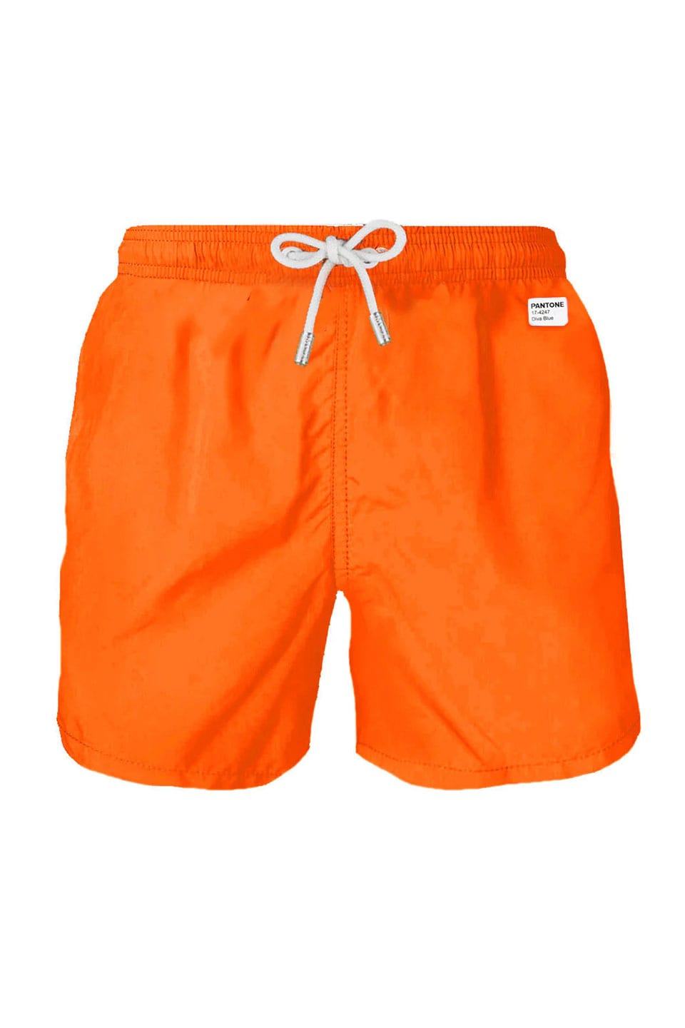 MC saint barth light fabric man orange swim shorts front