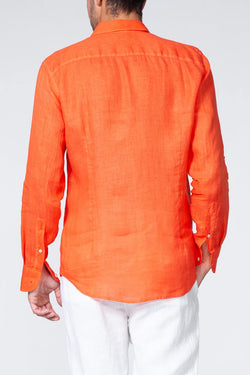 MC2 Saint Barth | Pamplona Men Shirt Orange, alternative view