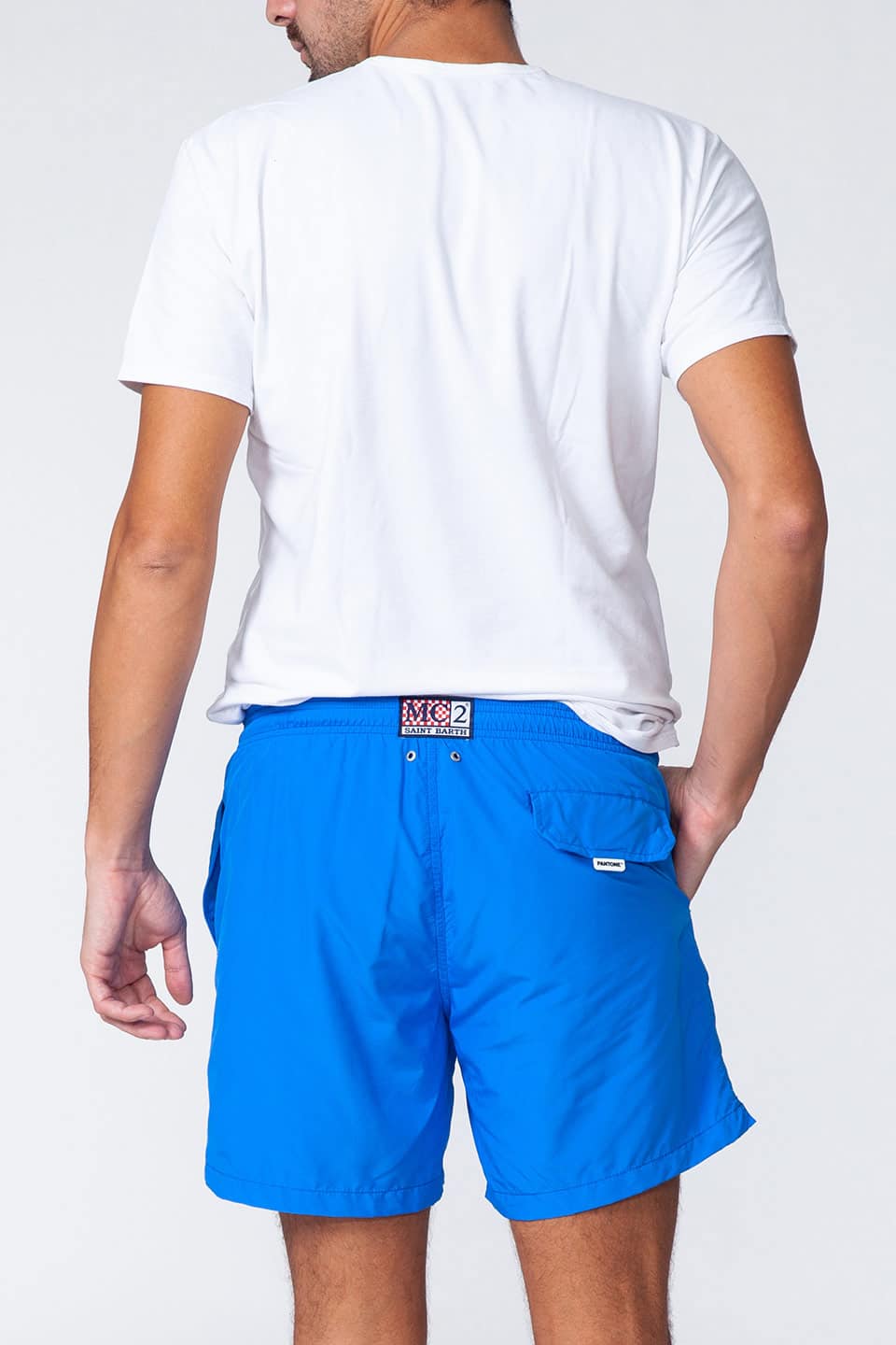 MC saint barth male swimwear pantone bluette back