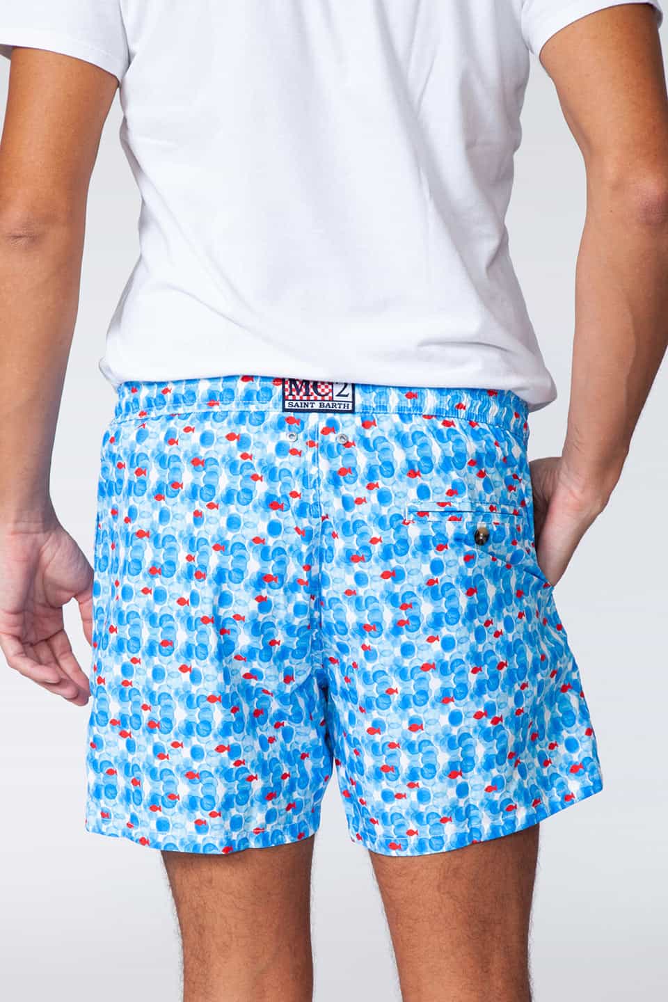 Designer Light blue Men swimwear, shop online with free delivery in UAE. Product gallery 6