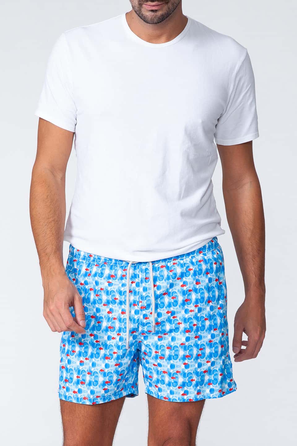 Shop online trendy Light blue Men swimwear from MC2 Saint Barth Fashion designer. Product gallery 1